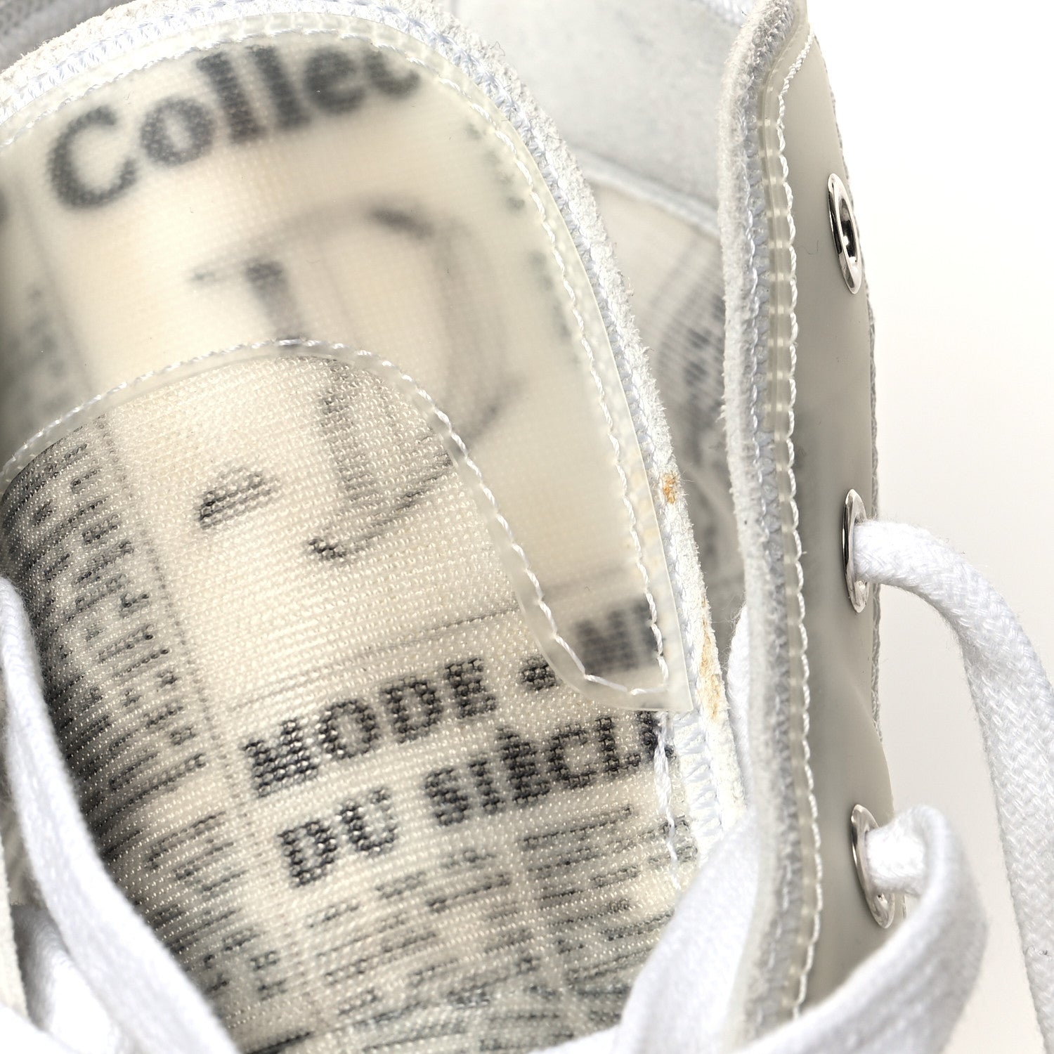 Christian Dior X DANIEL ARSHAM Canvas Newspaper Print B23 High Top Sneakers 43 White 9 of 12