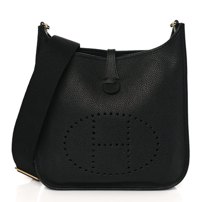 Hermes Taurillon Clemence Evelyne III PM Black 1 of 10
