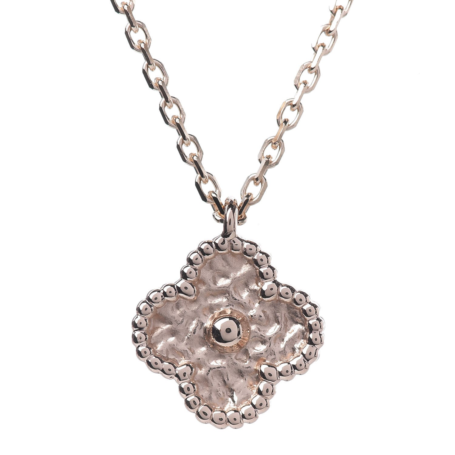 Van Cleef & Arpels 18K Rose Gold Sweet Alhambra Pendant Necklace 4 of 7