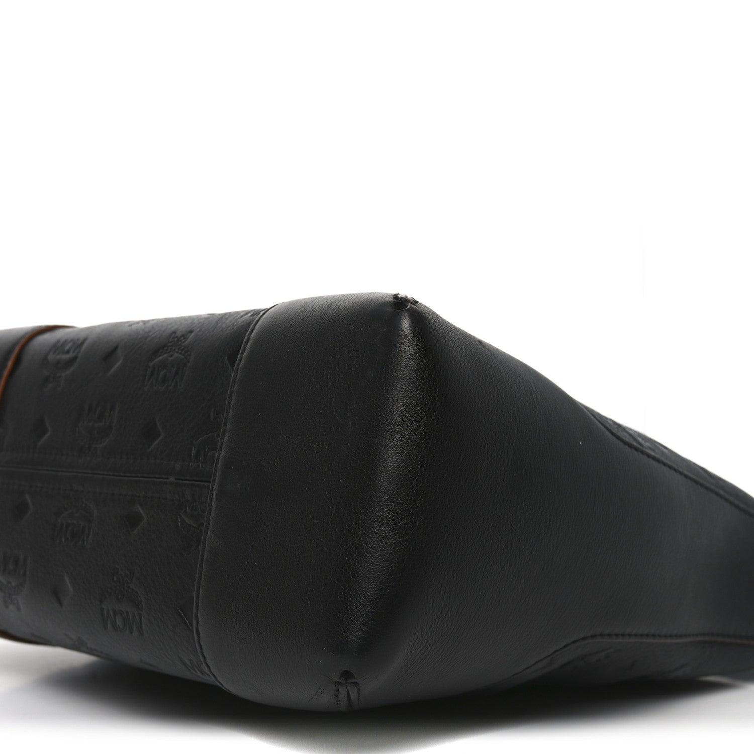 MCM Calfskin Ottomar Monogram Klara Medium Hobo Black 9 of 10