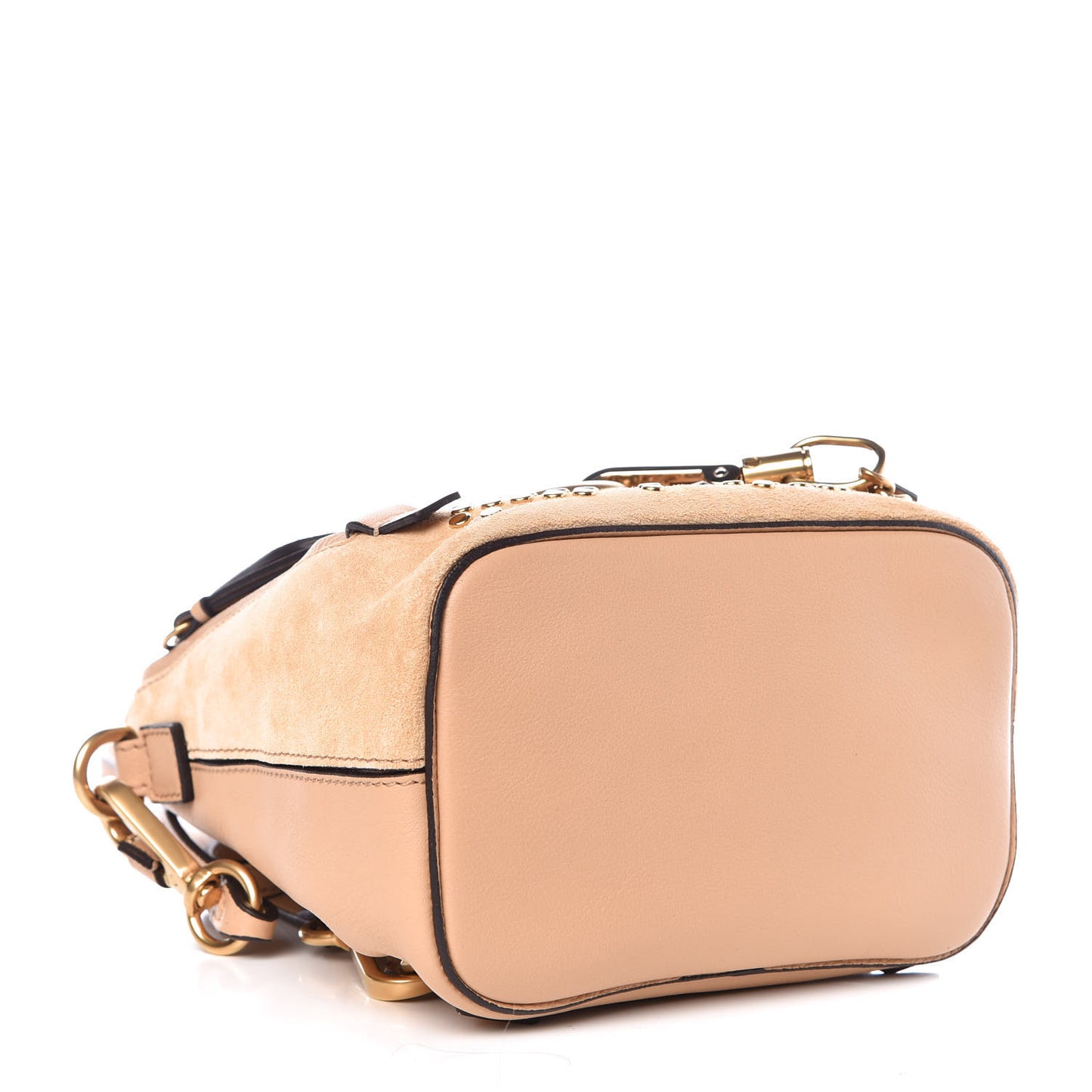 Suede Calfskin Constellation Studded Mini Faye Backpack Blush Nude