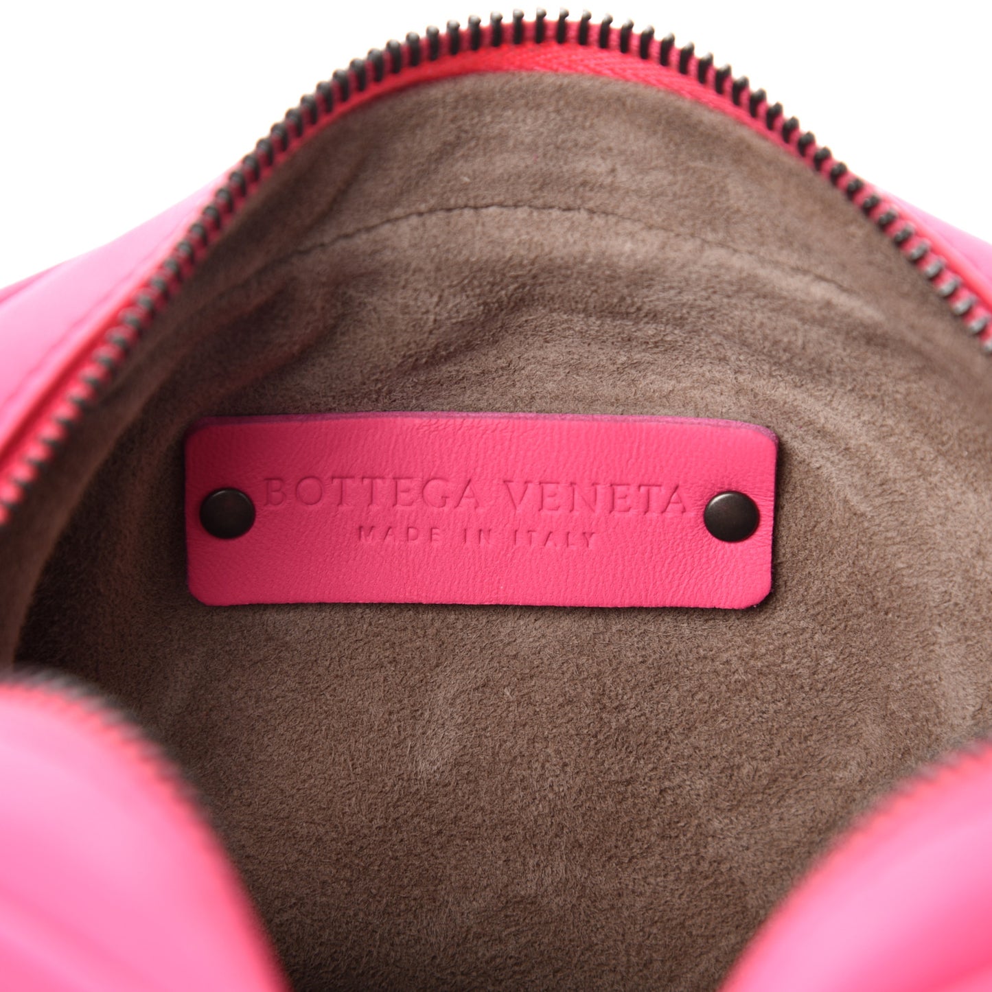Nappa Intrecciato Belt Bag Rosa Shock