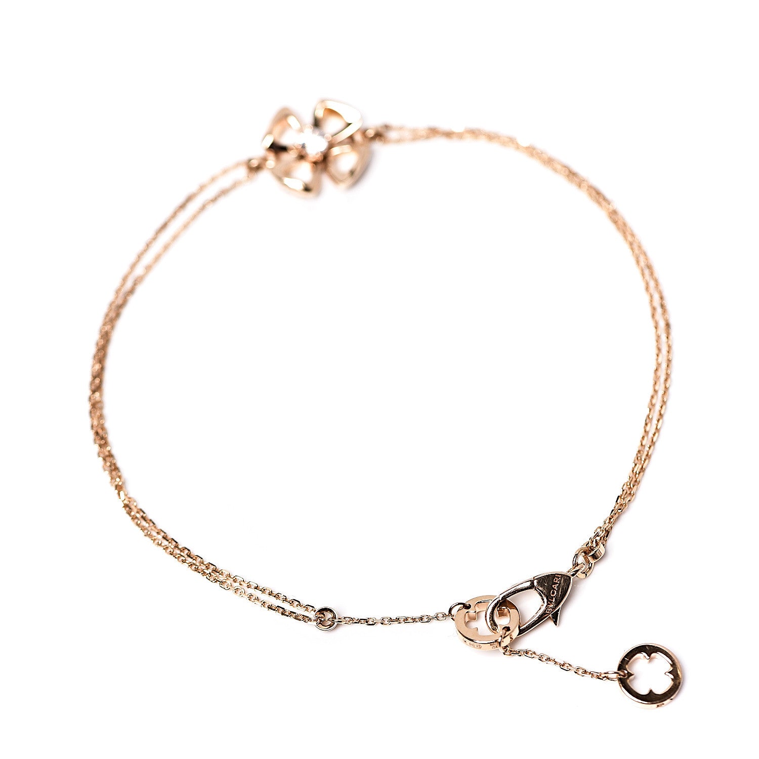 Bulgari 18K Rose Gold Diamond Fiorever Bracelet 2 of 4