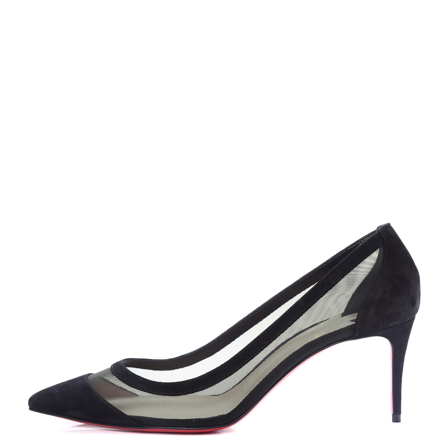 Christian Louboutin Veau Velours Rete Galativi 70 Pumps 39 Black 1 of 10
