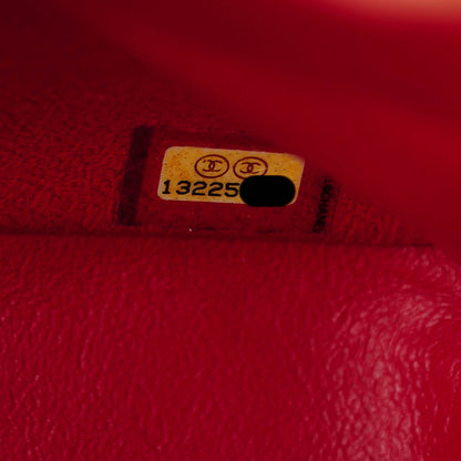 Chanel Caviar Quilted Jumbo Single Flap Red 7 of 8