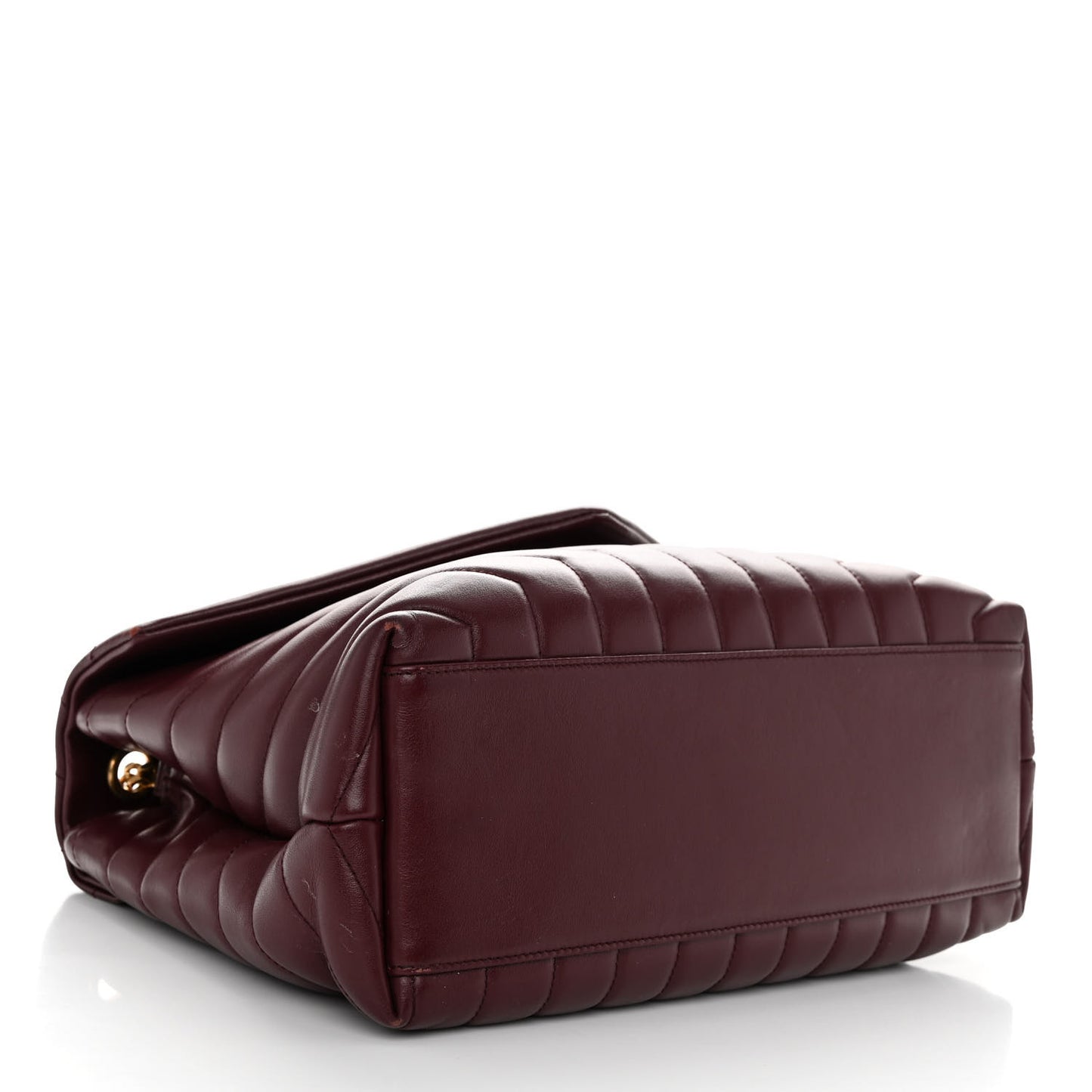 Calfskin Y Quilted Monogram Medium Loulou Chain Satchel Rouge Legion
