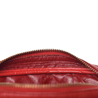 Chanel Lambskin Quilted Camera Case Red 13 of 19