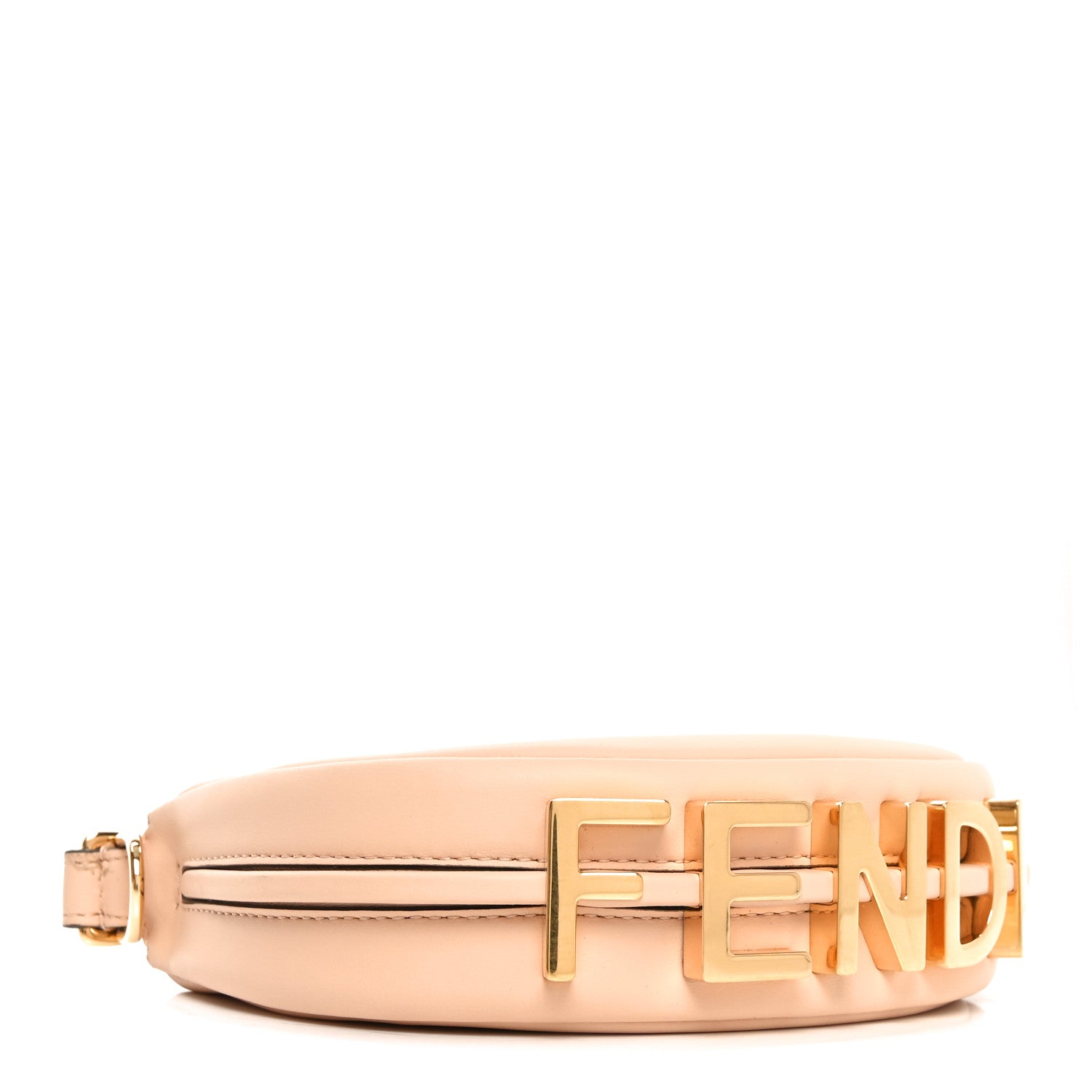 Fendi Vitello Grace Matte Nano Fendigraphy Hobo Charm Light Rose 4 of 10