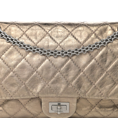 Chanel Metallic Aged Calfskin Quilted 2.55 Reissue 227 Flap Gold 8 of 14