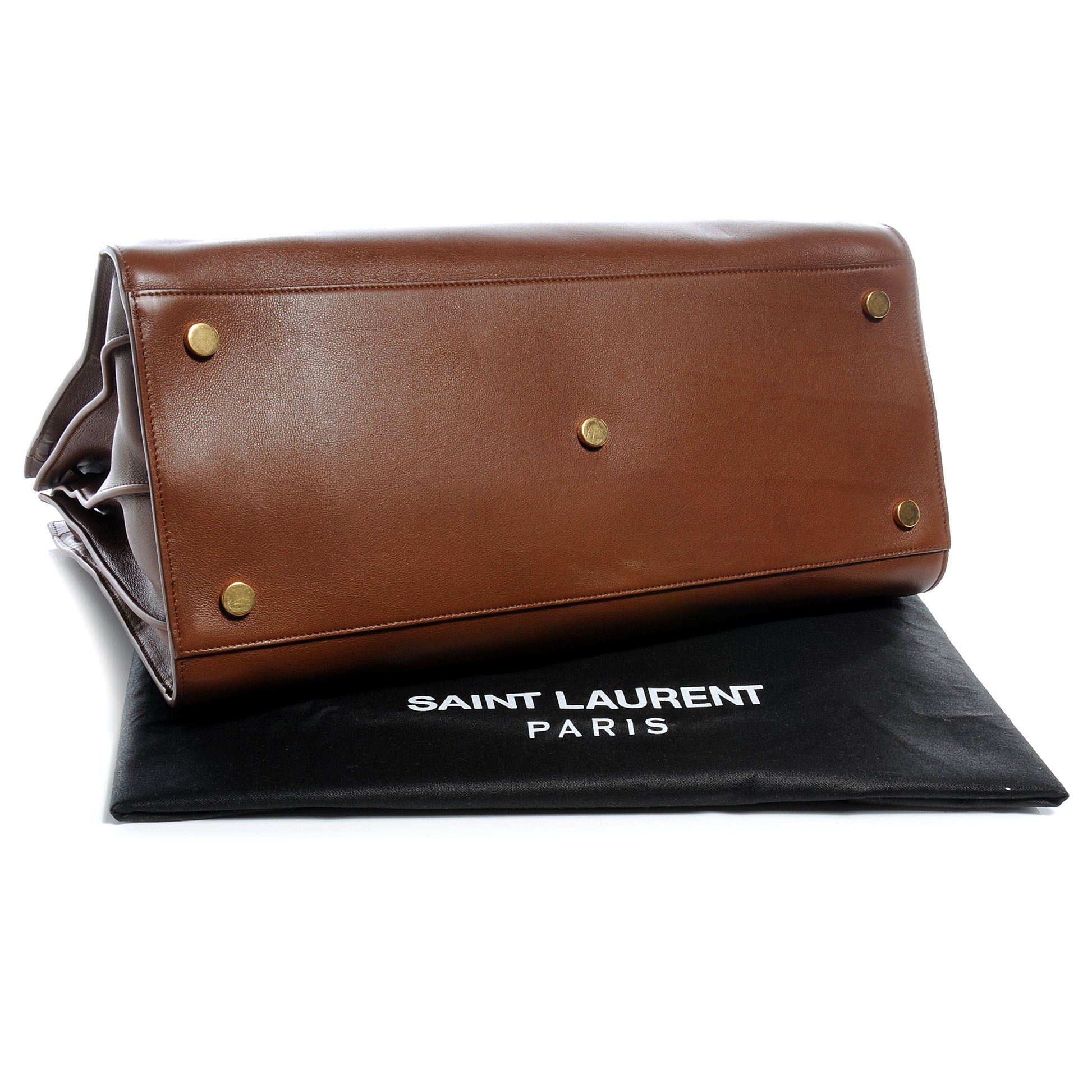 Saint Laurent Leather Large Sac de Jour Havana 4 of 7