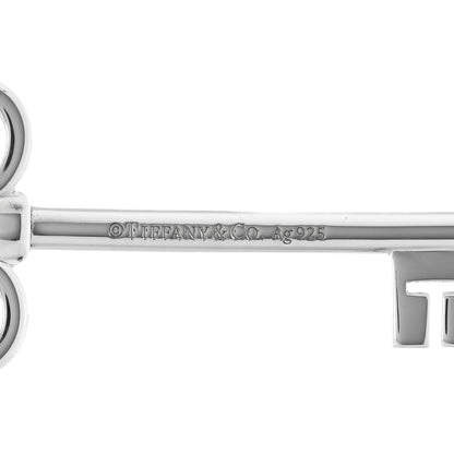 Tiffany Sterling Silver Fleur De Lis Key Pendant 3 of 4