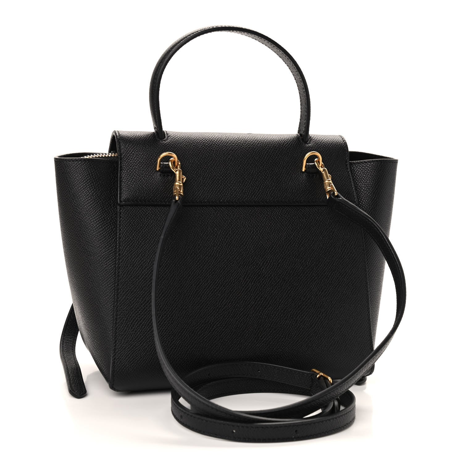 Celine Grained Calfskin Nano Belt Bag Black 3 of 8