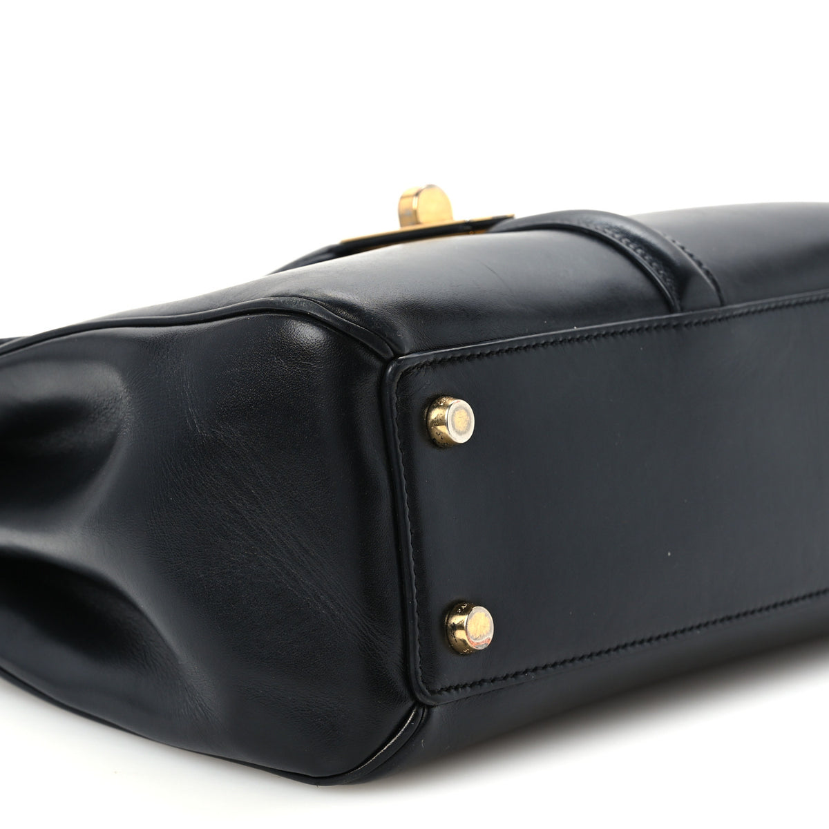 Celine Satinated Calfskin Small 16 Top Handle Bag Black 10 of 11