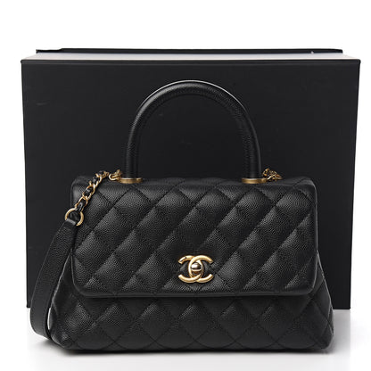 Chanel Caviar Quilted Mini Coco Handle Flap Black 13 of 13