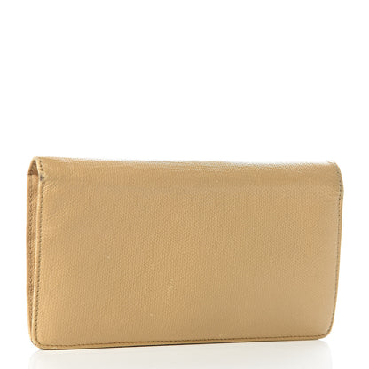 Chanel Grained Calfskin CC Button Yen Wallet Beige 3 of 20