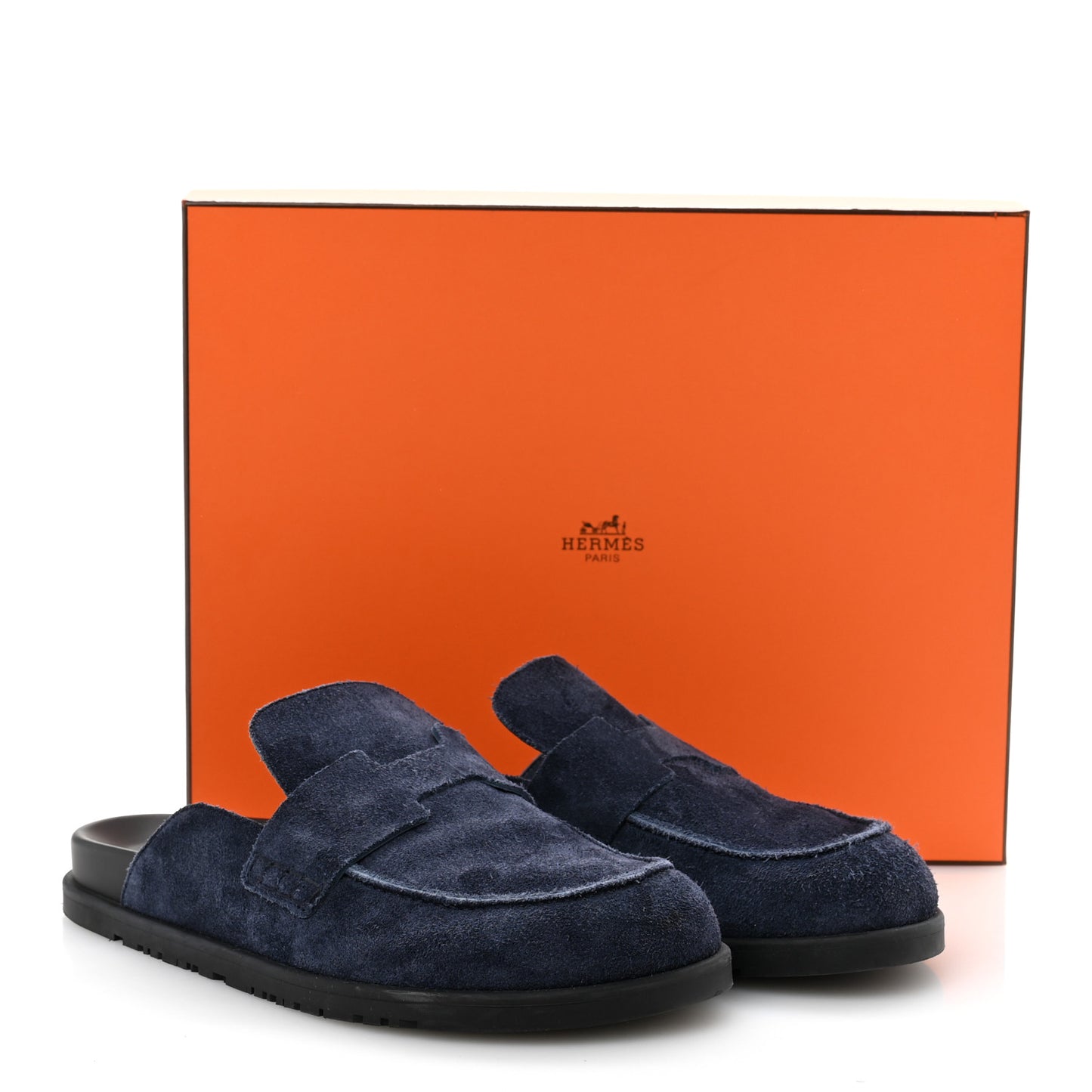 Suede Calfskin Mens Go Mules 43 Bleu Celeste