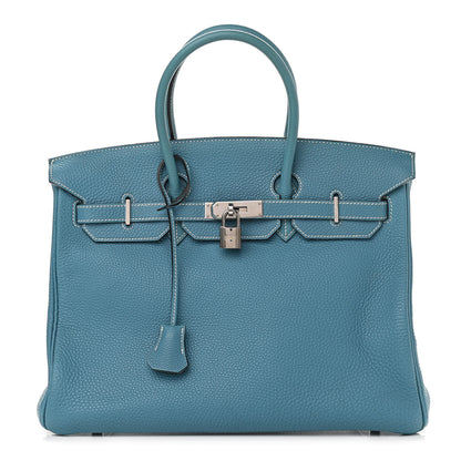 Hermes Togo Birkin 35 Blue Jean 1 of 30
