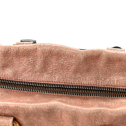 Prada Craquele Studded Shoulder Bag Petalo 14 of 14