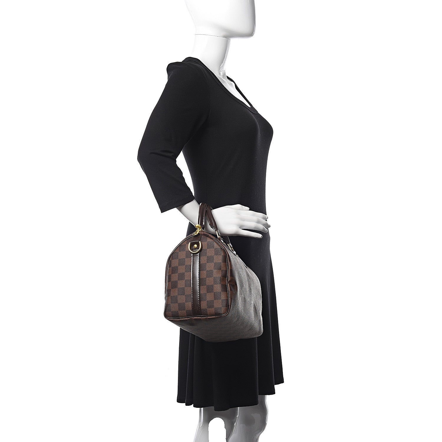 Louis Vuitton Damier Ebene Speedy Bandouliere 25 2 of 10