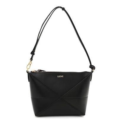 Loewe Shiny Calfskin Puzzle Fold Pouch Black 1 of 10