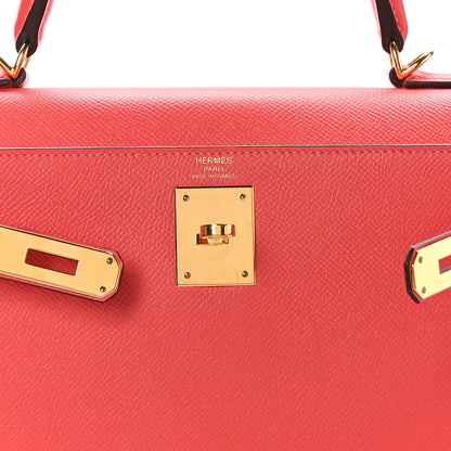 Hermes Epsom Kelly Sellier 28 Rose Jaipur 6 of 10