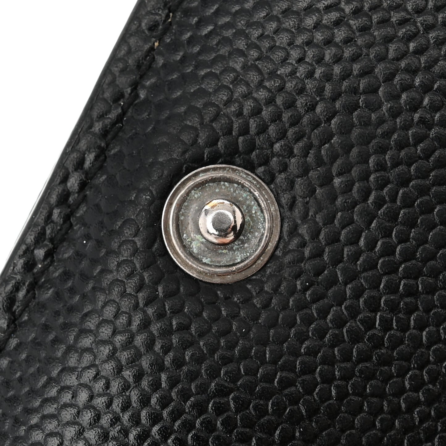 Grain De Poudre Matelasse Chevron Monogram Zipped Card Case Black