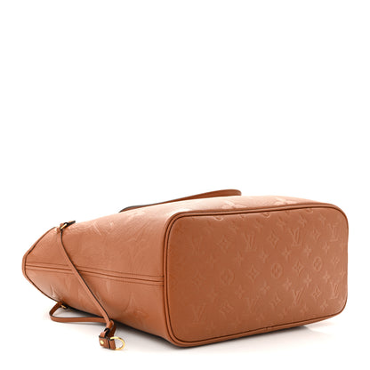 Louis Vuitton Empreinte Monogram Giant Neverfull MM Cognac 5 of 10