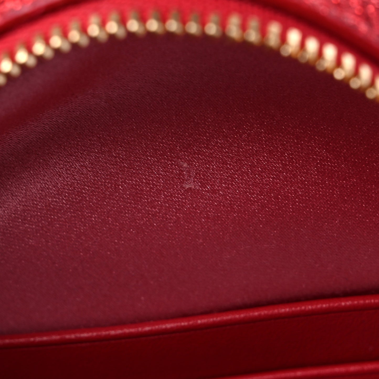 Glitter Round Crossbody Red