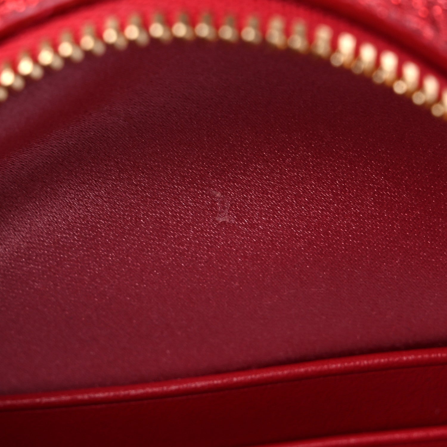 Jimmy Choo Glitter Round Crossbody Red 9 of 10