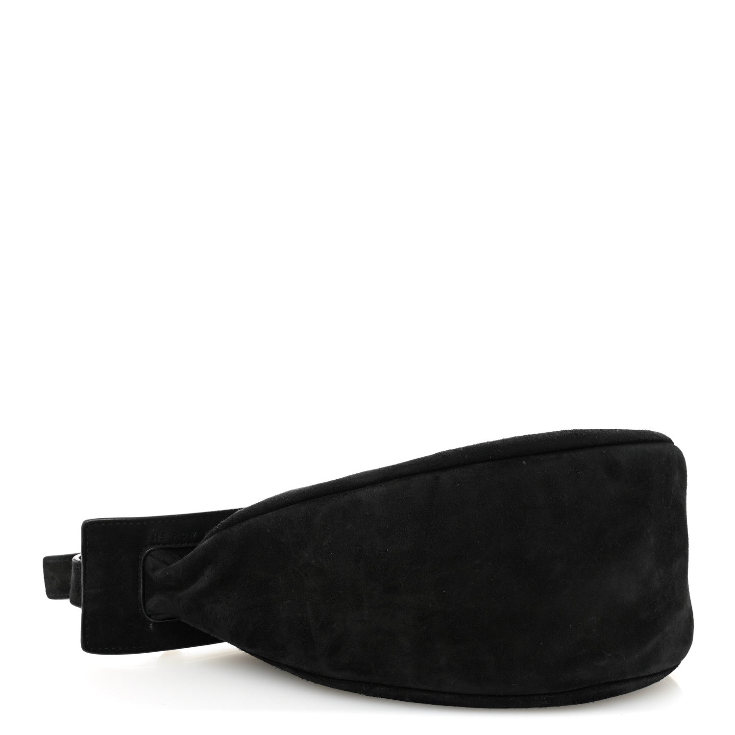 The Row Suede Small Slouchy Banana Bag Black 4 of 11