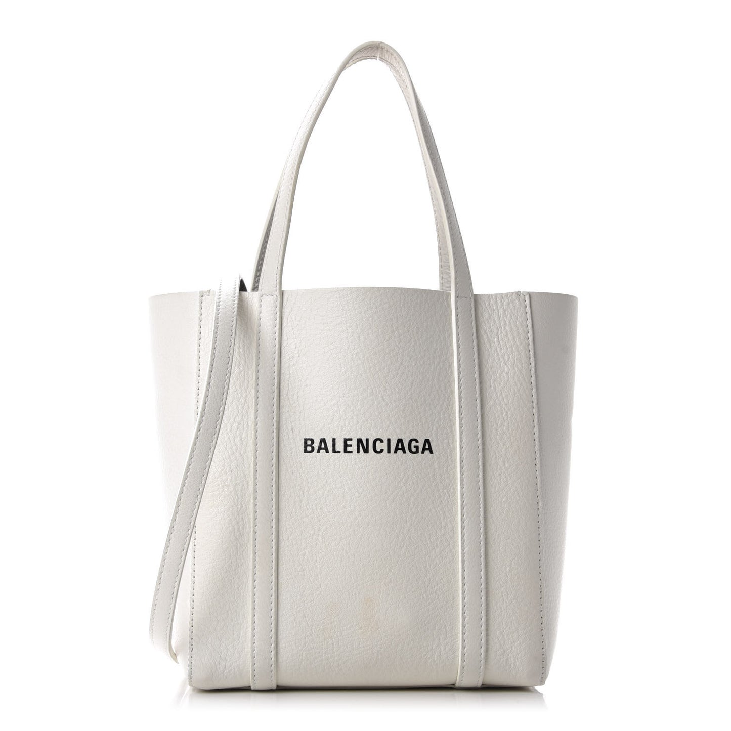 Smooth Calfskin Double Sided XXS Everyday Tote White Light Black