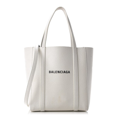 Balenciaga Smooth Calfskin Double Sided XXS Everyday Tote White Light Black 1 of 9
