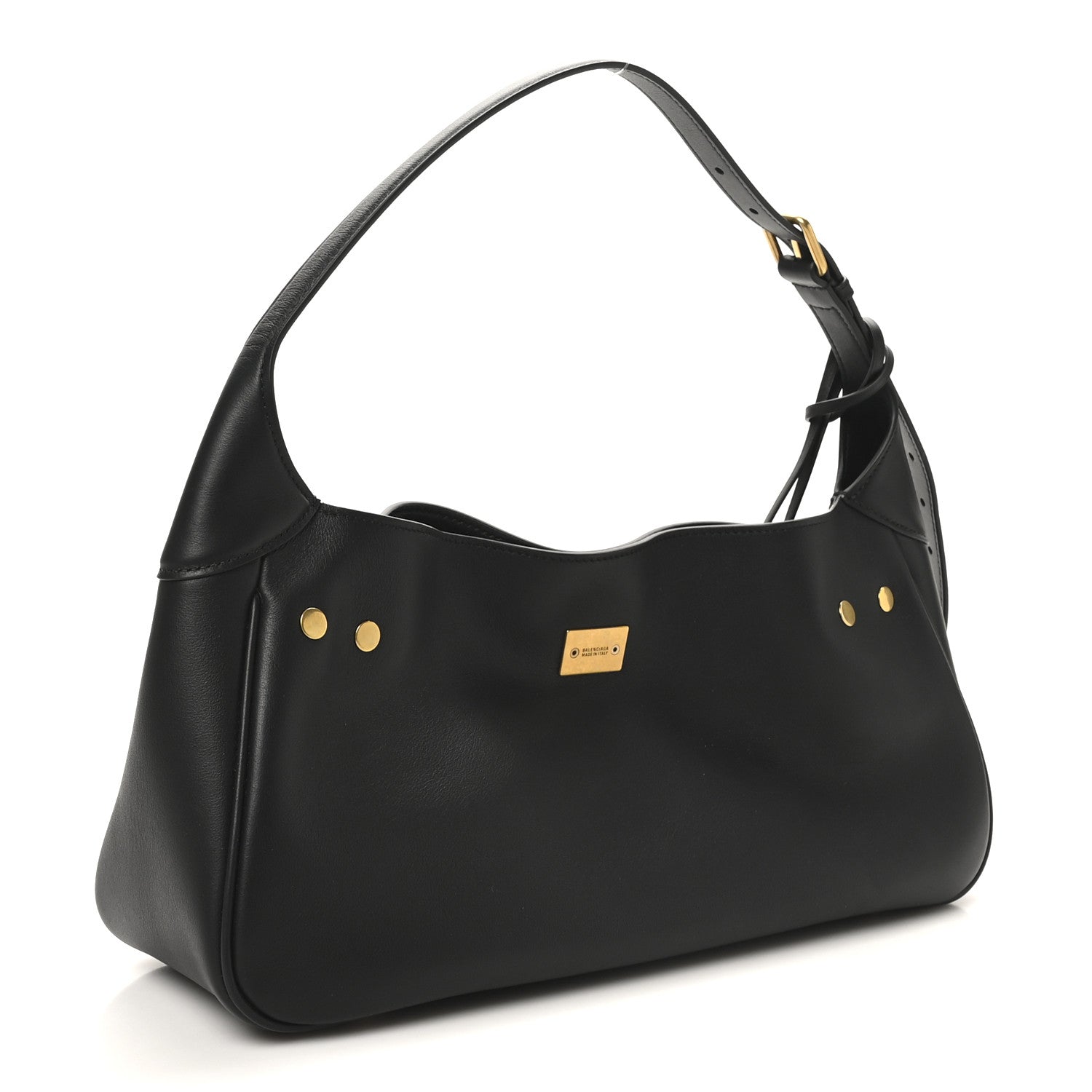 Balenciaga Smooth Calfskin Small Bel Air Shoulder Bag Black 3 of 9