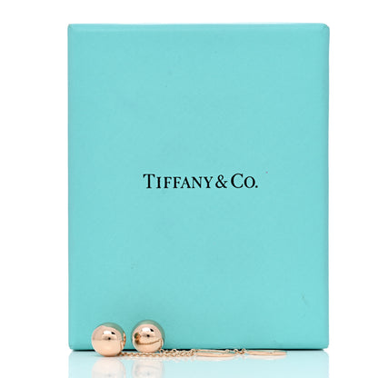 Tiffany 18K Rose Gold 10mm HardWear Ball Hook Drop Earrings 5 of 5