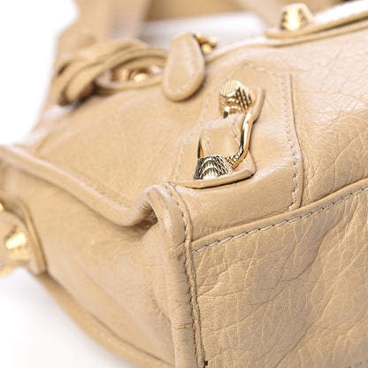 Balenciaga Agneau Giant 12 Gold Hardware Mini City Beige Oryx 8 of 19