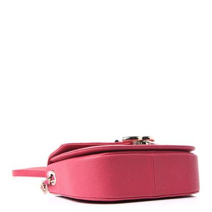 Chanel Grained Calfskin Quilted Small Cuba Top Handle Flap Pink 6 of 15