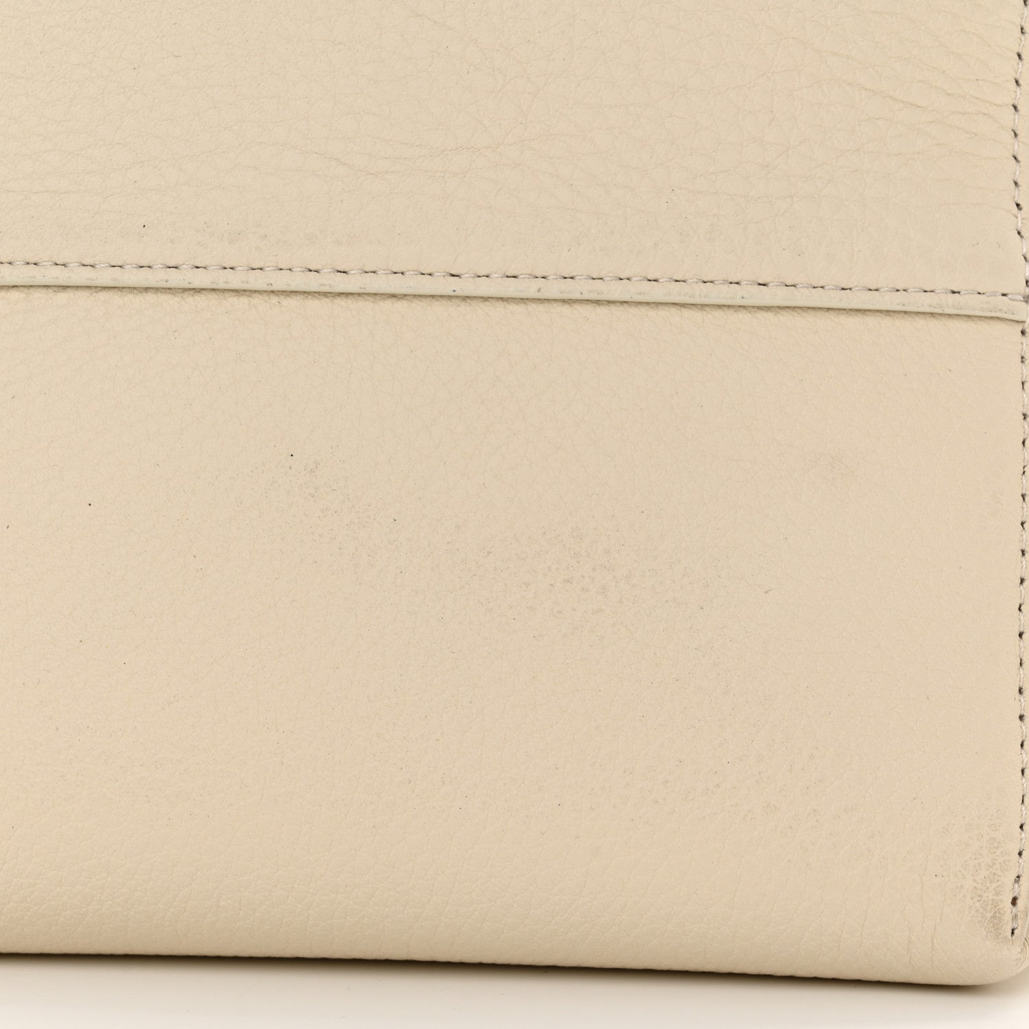 The Row Grained Calfskin Medium N/S Park Tote Ivory 11 of 12