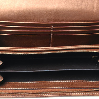 Gucci Metallic Guccissima Lovely Heart Continental Wallet Bronze 4 of 6
