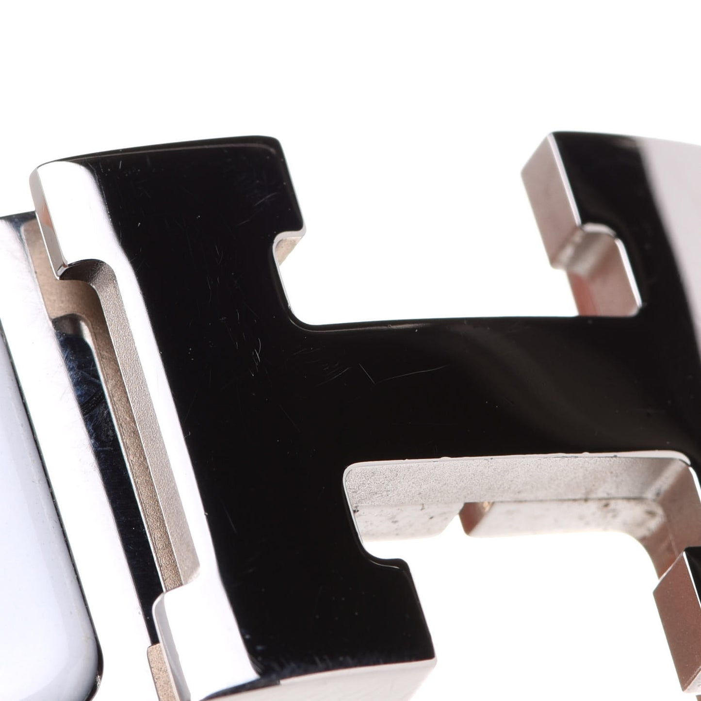 Enamel Wide Clic Clac H Bracelet PM White