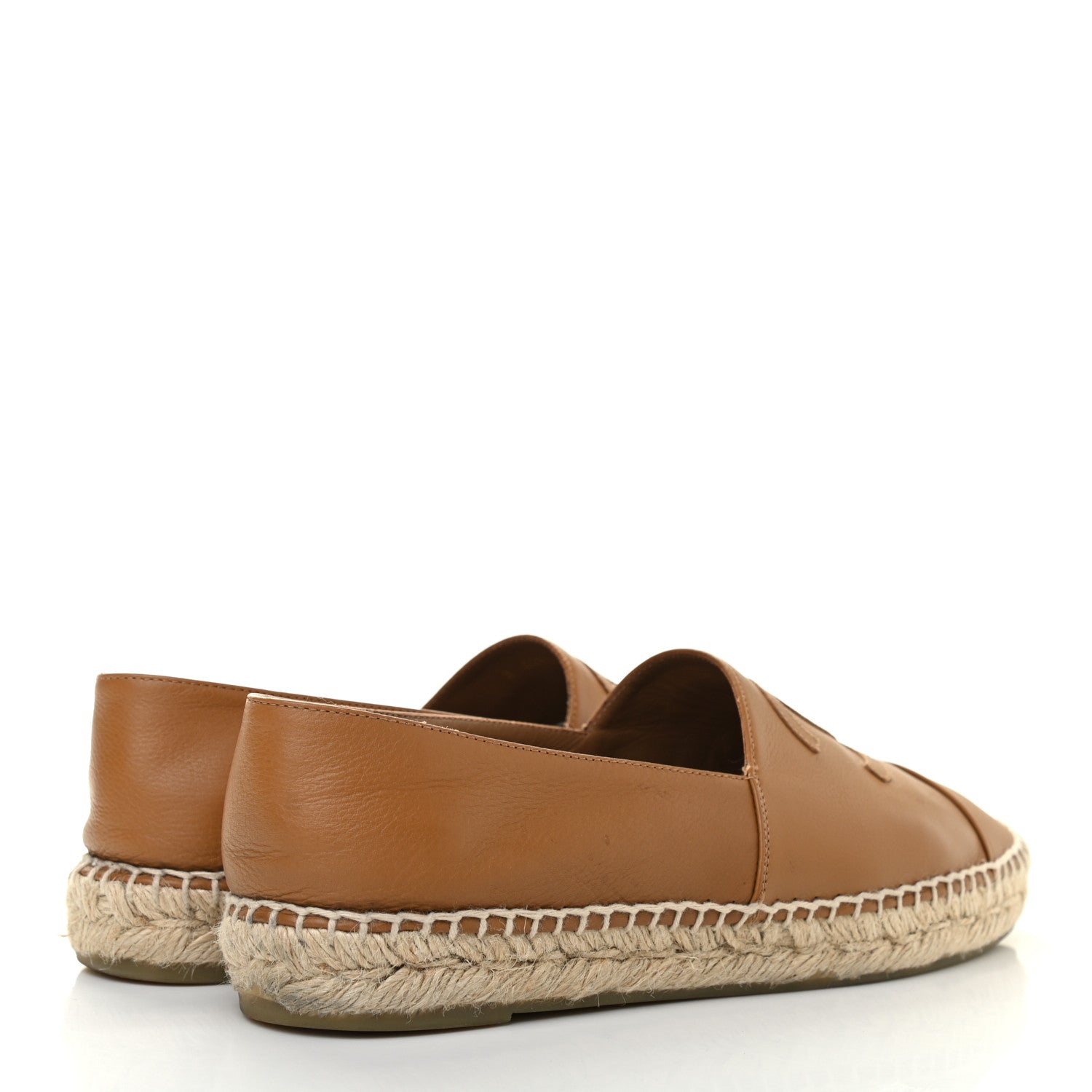 Chanel Lambskin CC Espadrilles 40 Light Brown 4 of 16