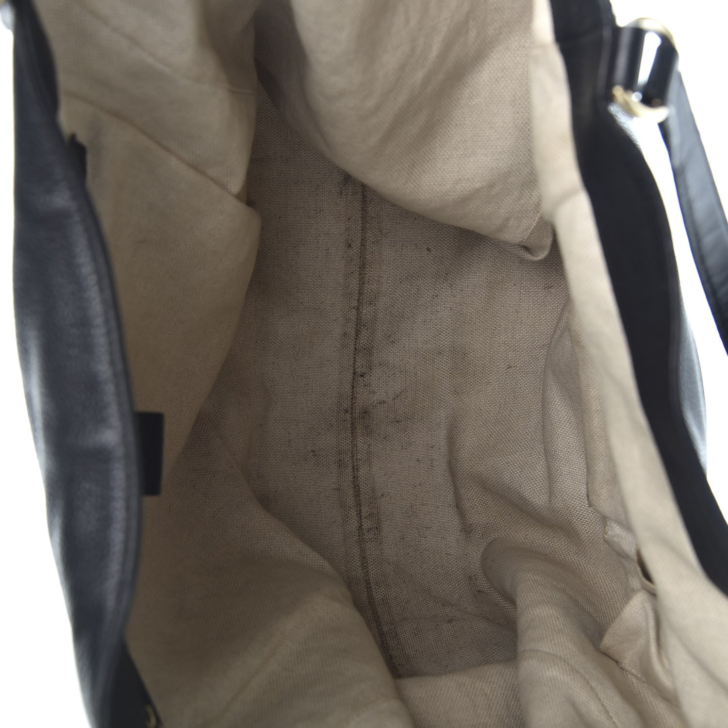 Gucci Pebbled Calfskin Large Soho Shoulder Bag Black 4 of 9