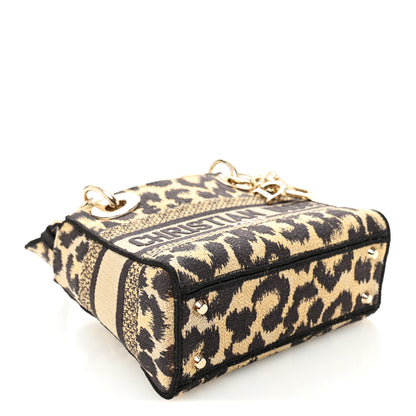 Christian Dior Canvas Mini Mizza Embroidered Lady D-Lite Beige Multicolor 4 of 10