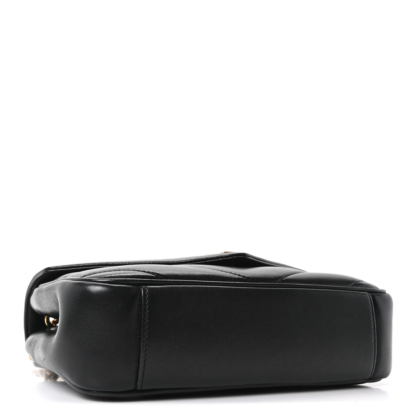 Lambskin Chevron Quilted Small LouLou Black