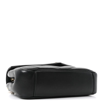 Saint Laurent Lambskin Chevron Quilted Small LouLou Black 5 of 11