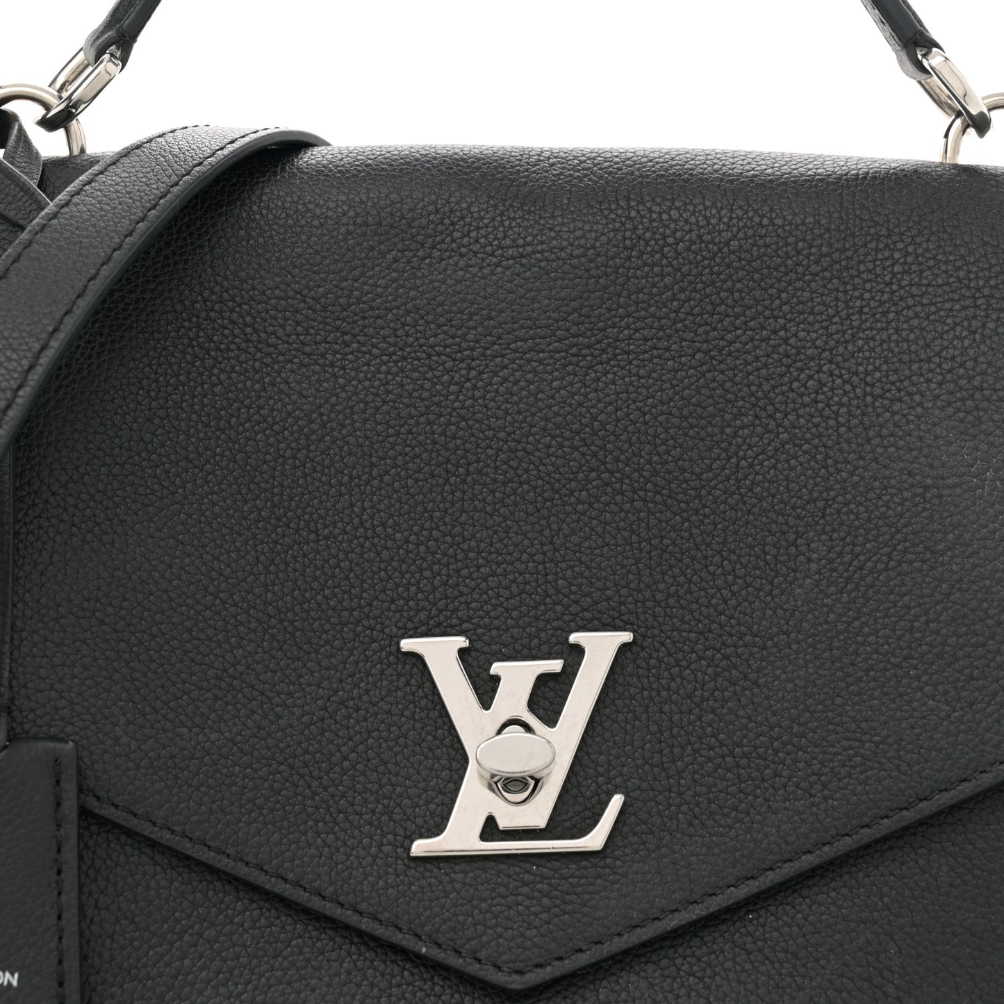 Soft Calfskin My Lockme Top Handle Black