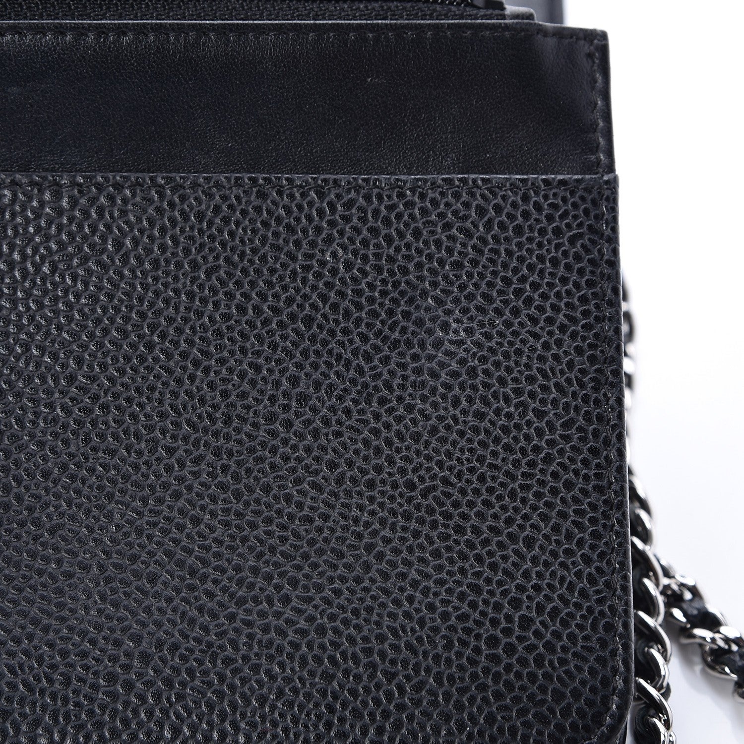 Chanel Caviar Timeless CC Wallet On Chain WOC Black 9 of 10