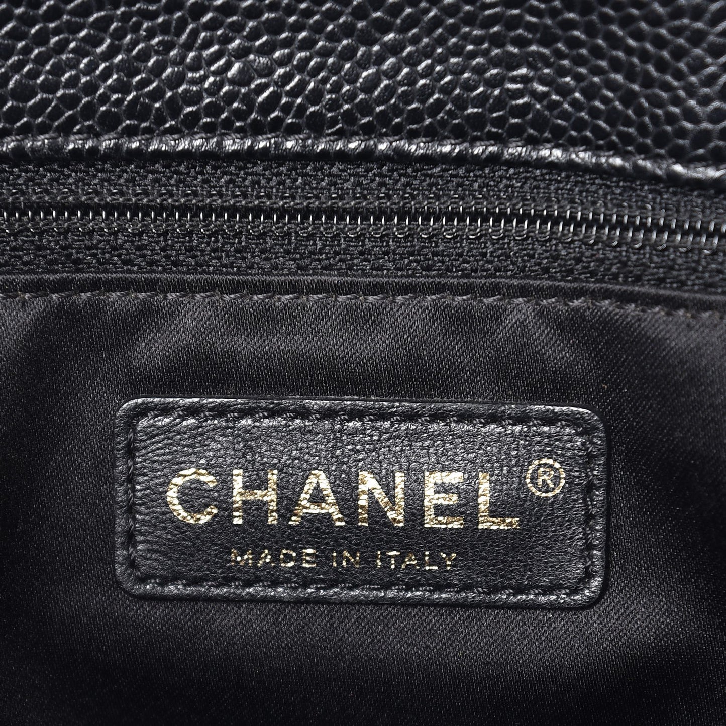 Caviar Quilted Grand Shopping Tote GST Black