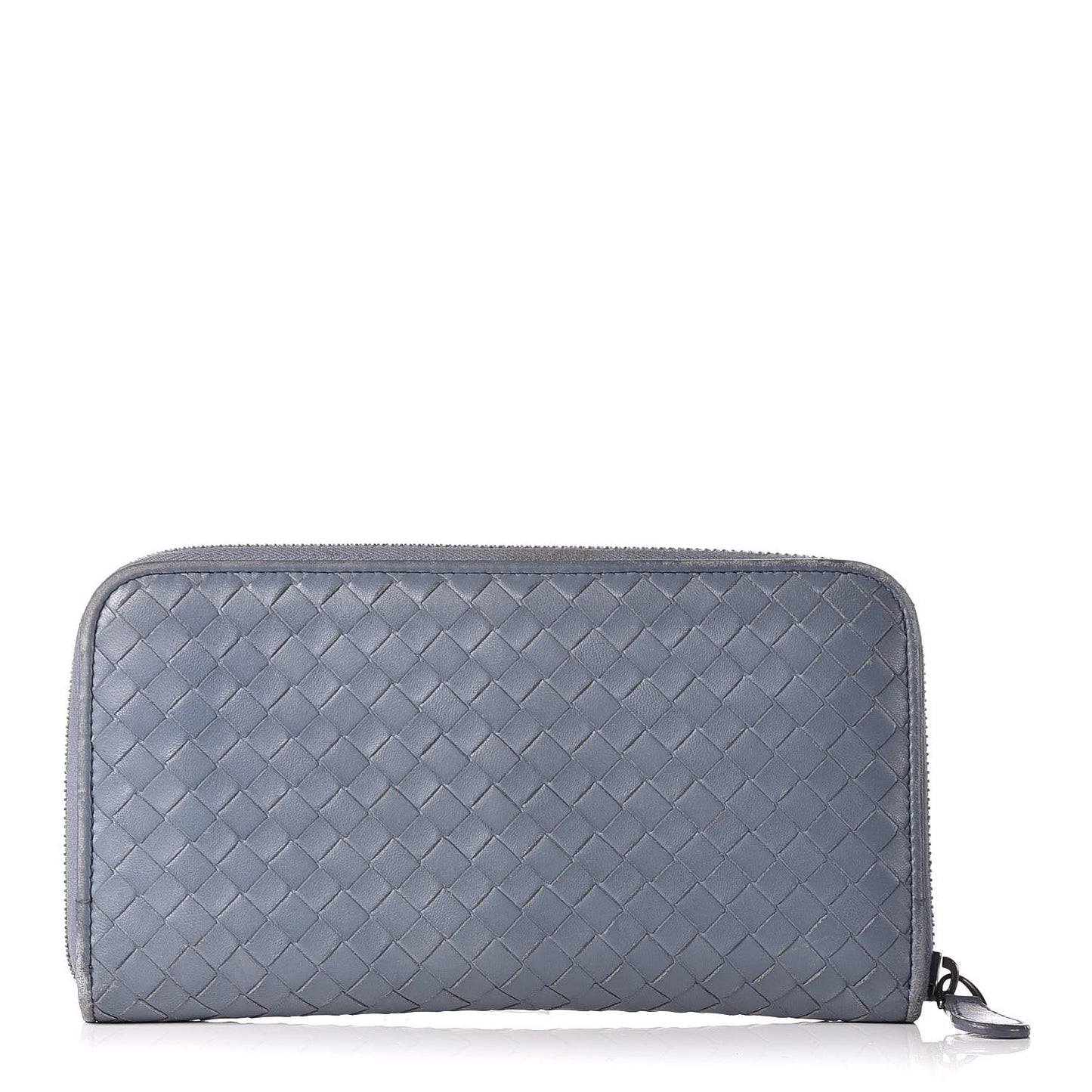 Nappa Intrecciato Zip Around Wallet Krim