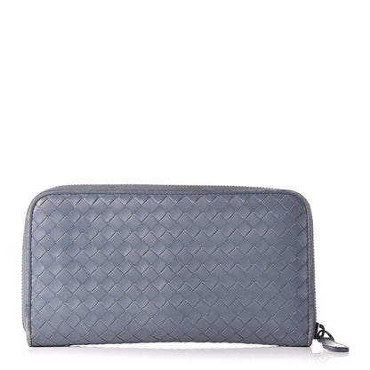 Bottega Veneta Nappa Intrecciato Zip Around Wallet Krim 1 of 15