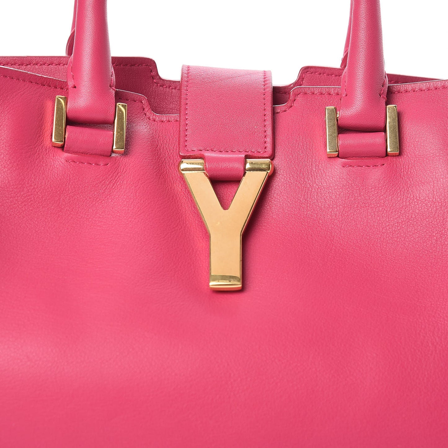 Calfskin Small Classic Y Cabas Fuchsia